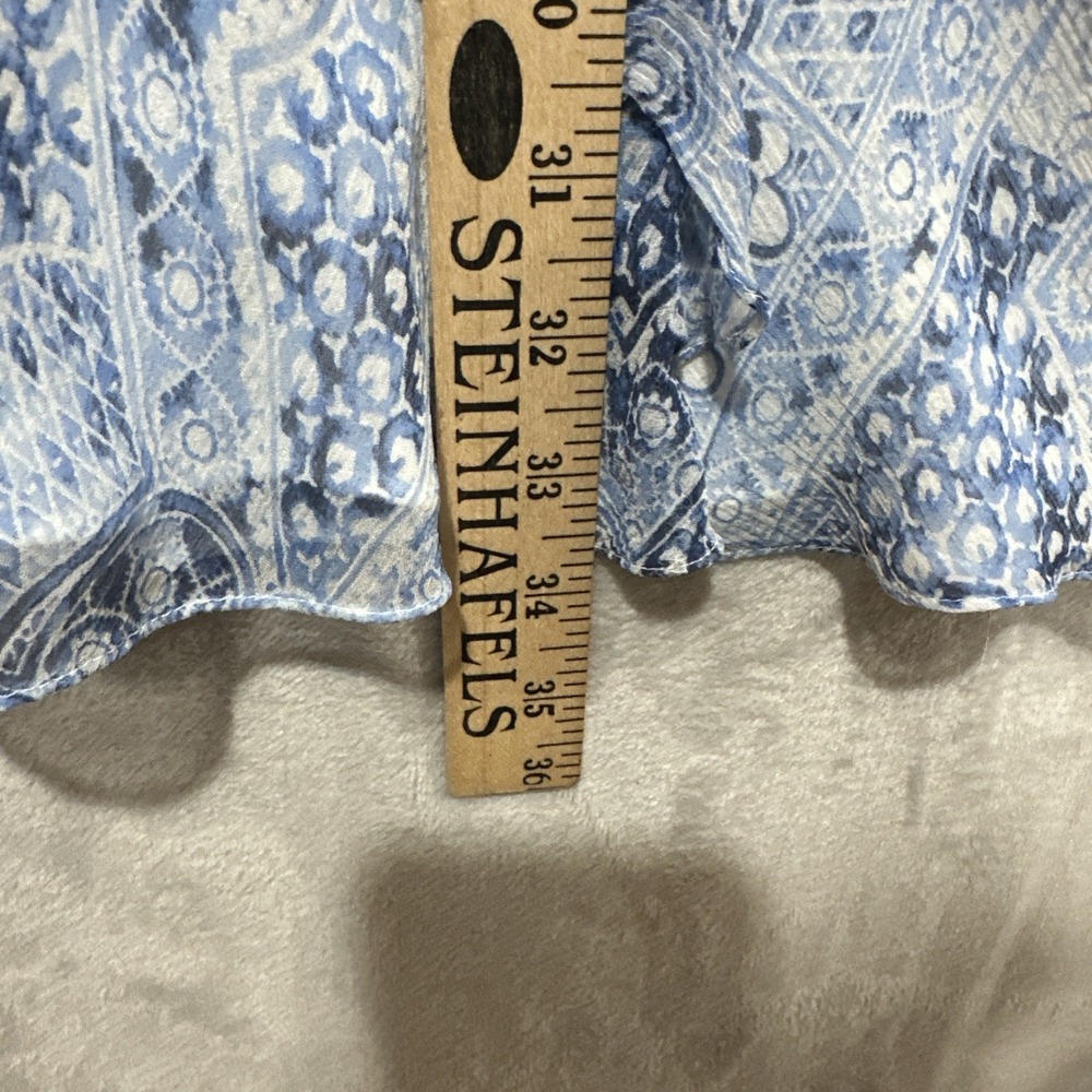 Lauren Ralph Lauren Blue & White Paisley Maxi Skirt - Picture 8 of 9